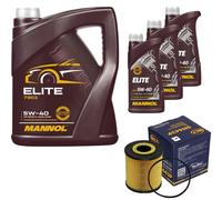 SCT Controllo Set 8L MANNOL Elite 5W-40 per Volvo V70 II 2.4 2.5 T V40 Kombi