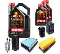 Sct Controllo Set 8L Motul 8100 x-Cess 5W-40 per Audi Tt 2.0 TFSI 1.8 A3