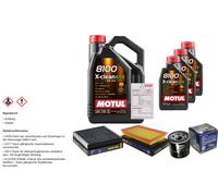 SCT Controllo Set 8L MOTUL 8100 X-CLEAN EFE 5W-30 Per Nissan X-Trail 2.0 4x4