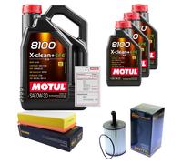 Sct Controllo Set 8L Motul 8100 x-Pulire 0W-30 per Audi A4 Avant . 2.0 Tdi
