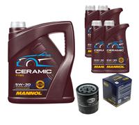 SCT Controllo Set 9L MANNOL Ceramic 5W-30 Per Renault Kangoo/Grand 1.6 16V