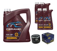 SCT Controllo Set 9L MANNOL Ceramic 5W-30 Per Volvo 340-360 1.4 1.6 Diesel
