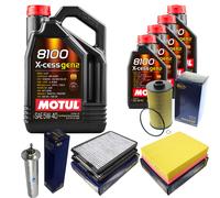 Sct Controllo Set 9L Motul 8100 x-Cess 5W-40 per Bwm 5er 540i