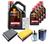 SCT Controllo Set 9L MOTUL 8100 X-CLEAN 0W-30 Per Seat Toledo II 2.3 V5 Leon