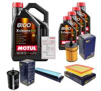 SCT Controllo Set 9L MOTUL 8100 X-CLEAN 0W-30 Per VW Sharan 2.8 V6 24V