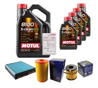 SCT Controllo Set 9L MOTUL 8100 X-CLEAN EFE 5W-30 Per Fiat Ducato Kasten 100