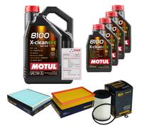 SCT Controllo Set 9L MOTUL 8100 X-CLEAN EFE 5W-30 Per VW Multivan VI 2.0 TDI