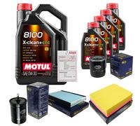 Sct Controllo Set 9L Motul 8100 x-Pulire 0W-30 per Audi A6 2.4 2.8