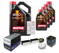 Sct Controllo Set 9L Motul 8100 x-Pulire 0W-30 per Mercedes-Benz Classe M ML Di