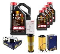 Sct Controllo Set 9L Motul 8100 x-Pulire Efe 5W-30 per Di