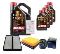 Sct Controllo Set 9L Motul 8100 x-Pulire Efe 5W-30 per Kia Magentis 2.0