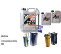 SCT Controllo Set Liqui Moly 7L 5W-30 Per Ssangyong Rexton 2.7 XDi Kyron