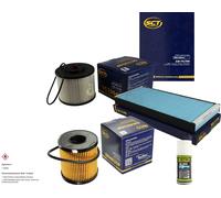 SCT FILTER + Petec Klima Fresh Per Peugeot 807 2.0 HDi Citroën C8