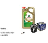 SCT Filtro Olio 5L Castrol Edge M 5W-30 Per Mazda 3 BK 1.6 1.4 BL 2 DE DH 1.3