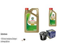 SCT Filtro Olio 6L Castrol Edge M 5W-30 Per Mazda 3 BK 1.6 1.4 BL 2 DE DH 1.3