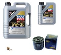 SCT Filtro Olio 6L Liqui Moly Litri Special Tec F 5W-30 Per Mazda 5 2.0 CD