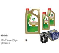 SCT Filtro Olio 7L Castrol Edge M 5W-30 Per Mazda 3 BK 1.6 1.4 BL 2 DE DH 1.3