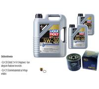 SCT Filtro Olio 7L Liqui Moly Litri Special Tec F 5W-30 Per Mazda 5 2.0 CD
