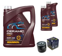 SCT Filtro Olio 7L MANNOL Ceramic Pro 10W-40 Per Ford Mondeo II Turnier BNP 2.5