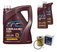 SCT Filtro Olio 7L MANNOL Ceramic Pro 10W-40 Per Opel Omega B Caravan 21_ 22_