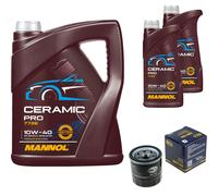 SCT Filtro Olio 7L MANNOL Ceramic Pro 10W-40 Per Suzuki Ignis MF 1.2 Chevrolet