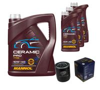 SCT Filtro Olio 8L MANNOL Ceramic Pro 10W-40 Per Peugeot Expert 224 2.0 HDi