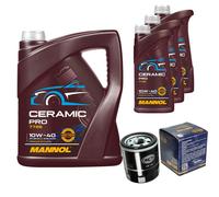SCT Filtro Olio 8L MANNOL Ceramic Pro 10W-40 Per Suzuki Jimny Fuoristrada