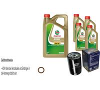 Sct Filtro Olio 9L castrol edge M 5W-30 per Mazda Opel Tribute 2.0 Frontera A