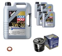 SCT Filtro Olio 9L Liqui Moly Liter Special Tec F 5W-30 Per Nissan Micra IV 1.2