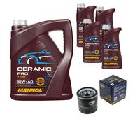 SCT Filtro Olio 9L MANNOL Ceramic Pro 10W-40 Per Suzuki Ignis MF 1.2 Chevrolet