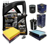 Sct Germania Controllo Set mannol Longlife 5W-30 6L per Audi A6 4B C5 4B2