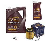 SCT Germany Controllo Set 6L MANNOL Energy 5W-30 per Volvo S40 I 1.8i
