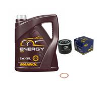 SCT Germany Controllo Set MANNOL Energy 5W-30 5L Per Renault Volvo 2.2 12V
