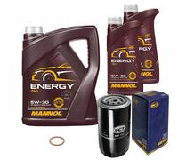 SCT Germany Controllo Set MANNOL Energy 5W-30 7L Per Volvo 940 II Kombi 2.4