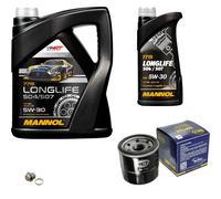 SCT Germany Controllo Set MANNOL LONGLIFE 5W-30 6L Per Subaru Forester SH