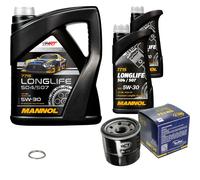 SCT Germany Controllo Set MANNOL LONGLIFE 5W-30 7L Per Subaru Forester SH