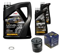 SCT Germany Controllo Set MANNOL LONGLIFE 5W-30 7L Per Subaru Forester SH