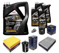 SCT Germany Controllo Set MANNOL LONGLIFE 5W-30 9L Per Audi A6 4B C5 4B2