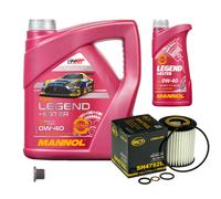 SCT Germany Filtro Olio 5 L MANNOL Legend+Ester 0W-40 Per BMW X3 E83 2.0i