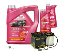 SCT Germany Filtro Olio 6 L MANNOL Legend+Ester 0W-40 Per BMW 3er Coupe E92 320i