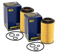 SCT SH 425/1 P-2 Set 2x Filtro Olio Hauptstromölfilter Per BMW E46 3er
