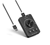 Sctecoau Manopola di Controllo Volume USB Controller Altoparlante Computer Multimediale Manopola di Regolazione Disattiva Audio con Un Tasto Bluetooth con Riproduzione Pausa