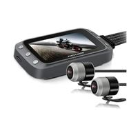 Sctecoau WiFi DVR per Moto Dash Cam 1080P+1080P Full HD Vista Anteriore Posteriore Telecamera per Moto Impermeabile GPS Logger Recorder Box Pezzi di Ricambio di Ricambio (B)