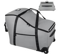 SCTEL Borsa da viaggio per seggiolino auto Chicco Keyfit 35 e base anti-rimbalzo, adatta per seggiolino auto Nuna Pipa, borsa da viaggio imbottita per seggiolino auto per viaggi aerei, Grigio, 21.06