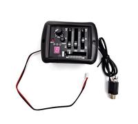 SCTOU 5 Set Equalizzatore EQ Preamplificatore per Chitarra A 4 Bande con Sistema Sintonizzatore Jack di Uscita da 6,35 Mm EQ per Chitarra Pickup Piezoelettrico per Chitarra Acustica