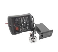 SCTOU Equalizzatore EQ A 4 Bande Preamplificatore per Chitarra Acustica Pickup Piezoelettrico con Sistema Sintonizzatore Jack Terminale in Ottone per Chitarra Folk