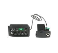 SCTOU Sistema di Equalizzazione EQ A 3 Bande Preamplificatore per Chitarra Acustica Equalizzatore EQ Pickup Piezoelettrico Amplificatore Sintonizzatore LCD