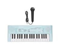 SCTOU Tastiera Elettronica Pianoforte Elettronico A 37 Tasti con Tastiera Pianoforte Elettronico A 37 Tasti per Principianti Accessori Tastiera Blu/Rosa (Color : Blue)