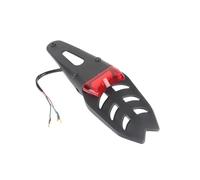 SCTTJSIXZ Fanale posteriore a LED universale da 12 V con luce di stop e supporto for targa for motociclette fuoristrada(A)