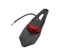 SCTTJSIXZ Fanale posteriore universale a LED da 12 V for moto, con supporto for targa posteriore for moto enduro(Red)